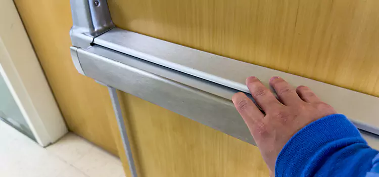 Installing a Push Bar on a Door Concord